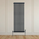 Traditionele 2 Kolom Verticaal Radiator - 1800 x 562mm - Grijs