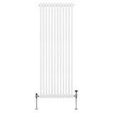 Traditionele 2 Kolom Verticaal Radiator - 1800 x 562mm - Wit