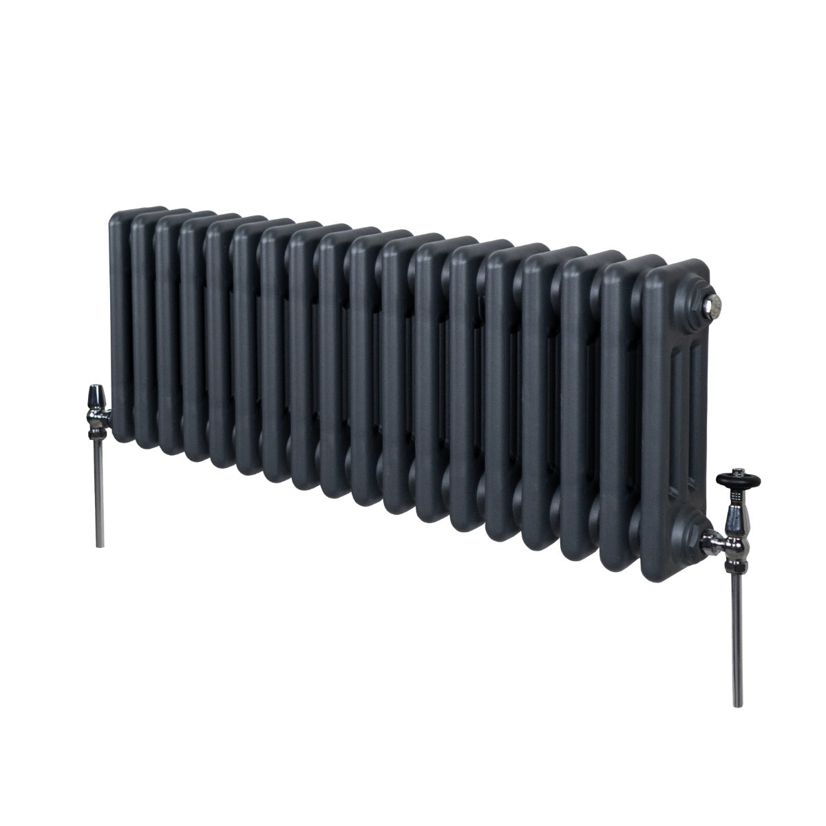 Traditionele 3 Kolom Radiator - 300 x 832mm - Antraciet Grijs