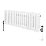 Traditionele 3 Kolom Radiator - 300 x 832mm - Wit