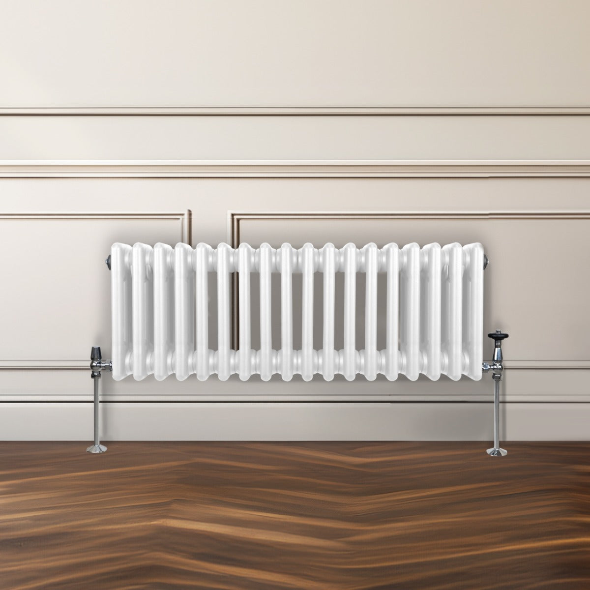 Traditionele 3 Kolom Radiator - 300 x 832mm - Wit