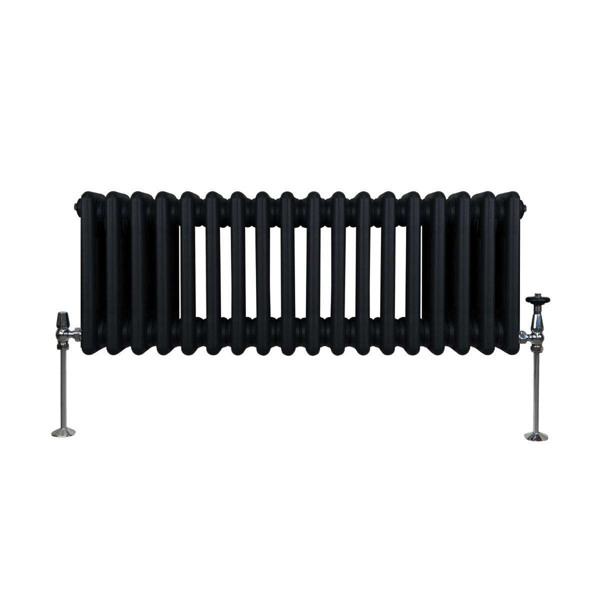 Traditionele 3 Kolom Radiator - 300 x 832mm - Zwart