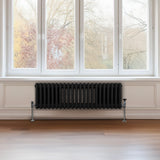 Traditionele 3 Kolom Radiator - 300 x 1012mm - Zwart