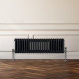 Traditionele 3 Kolom Radiator - 300 x 1012mm - Zwart