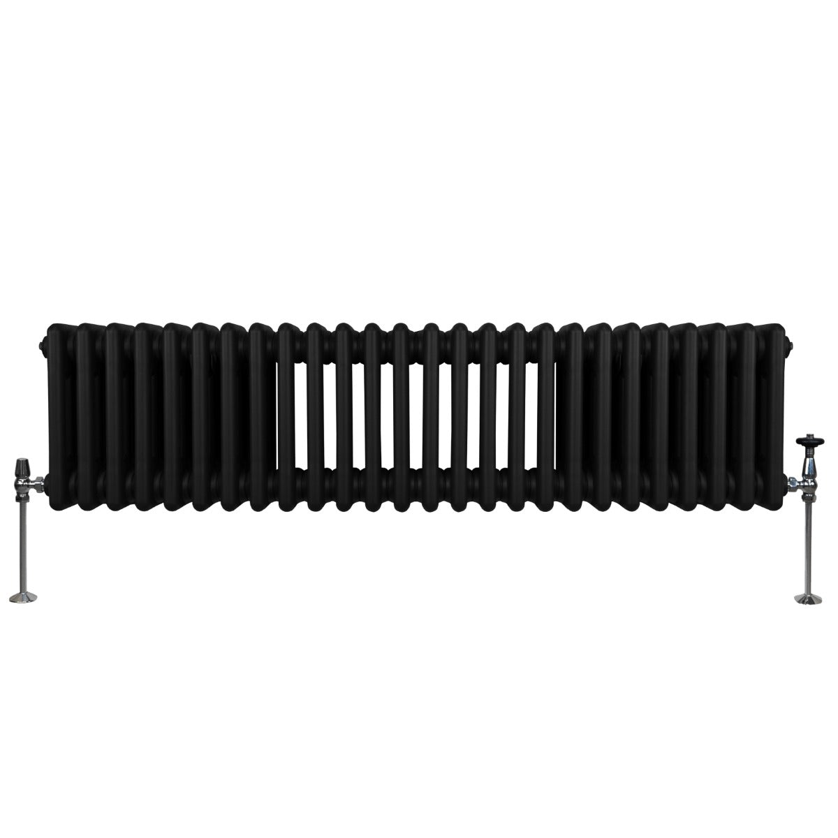 Traditionele 3 Kolom Radiator - 300 x 1192mm - Zwart