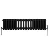 Traditionele 3 Kolom Radiator - 300 x 1192mm - Zwart