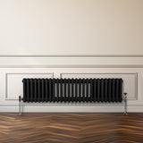 Traditionele 3 Kolom Radiator - 300 x 1192mm - Zwart