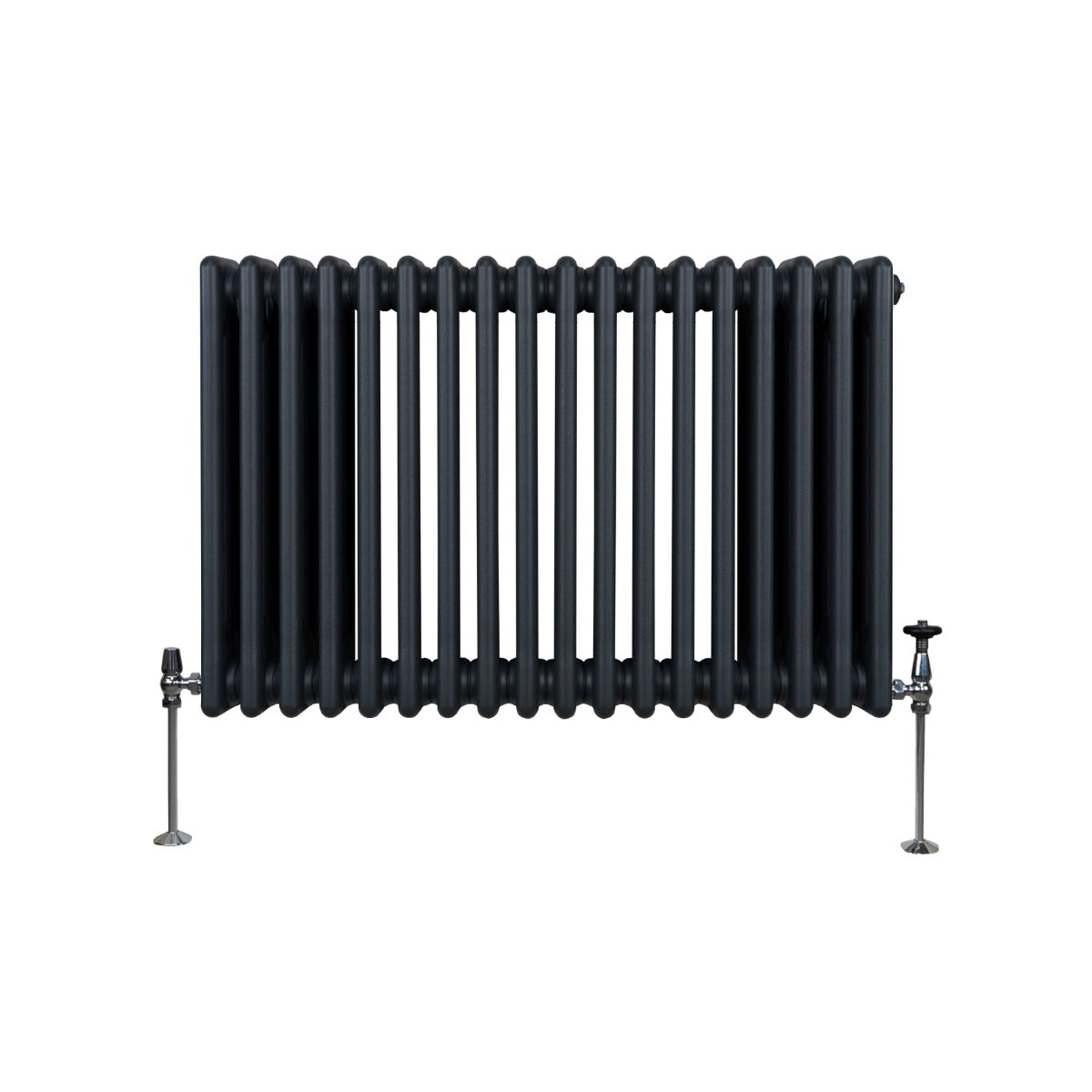 Traditionele 3 Kolom Radiator - 600 x 832mm - Antraciet Grijs