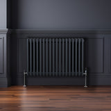 Traditionele 3 Kolom Radiator - 600 x 832mm - Antraciet Grijs