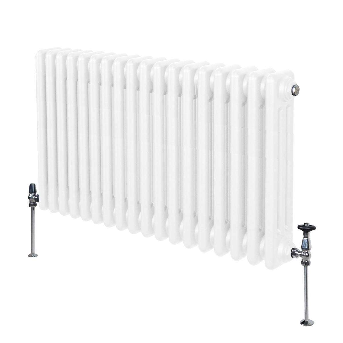 Traditionele 3 Kolom Radiator - 600 x 832mm - Wit