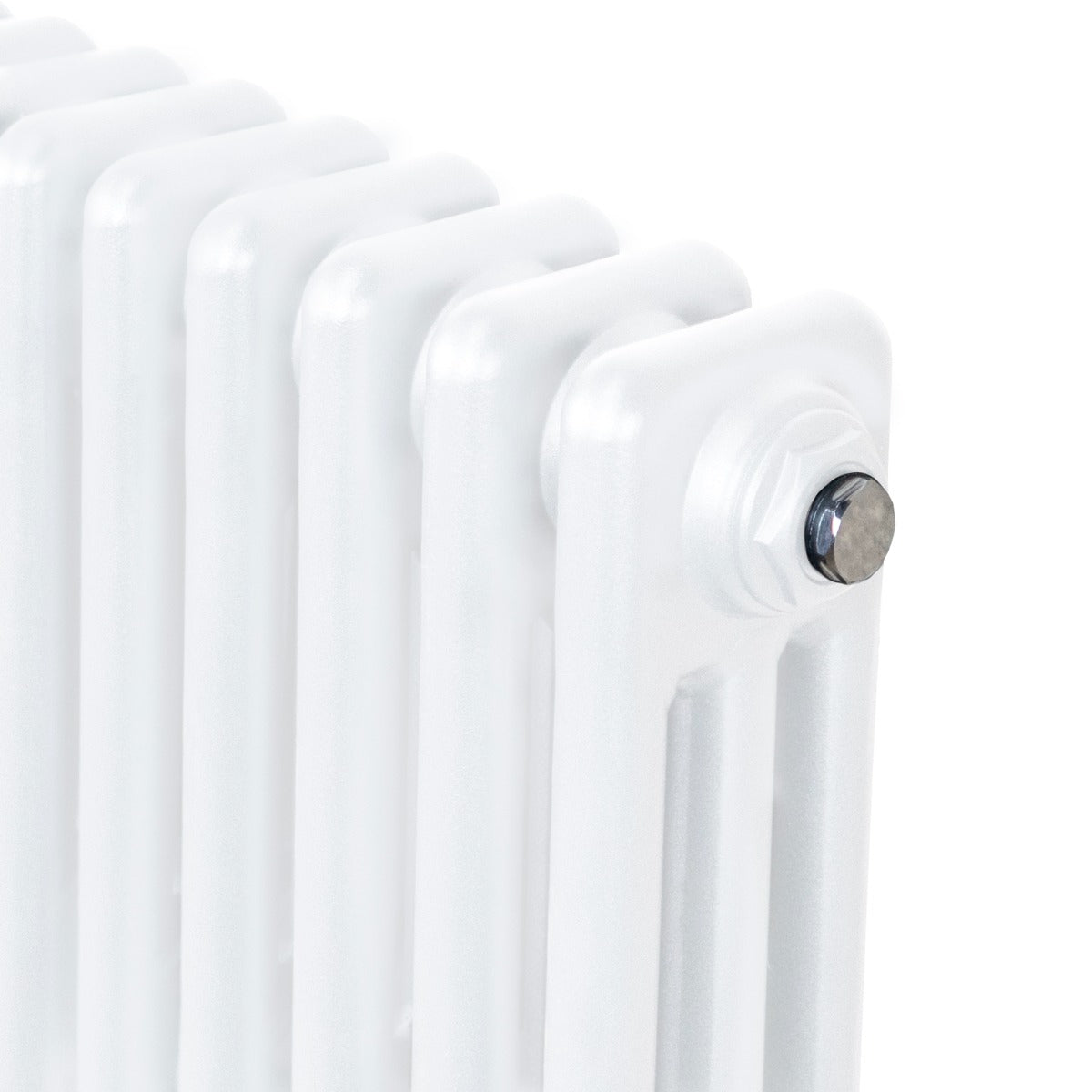 Traditionele 3 Kolom Radiator - 600 x 832mm - Wit