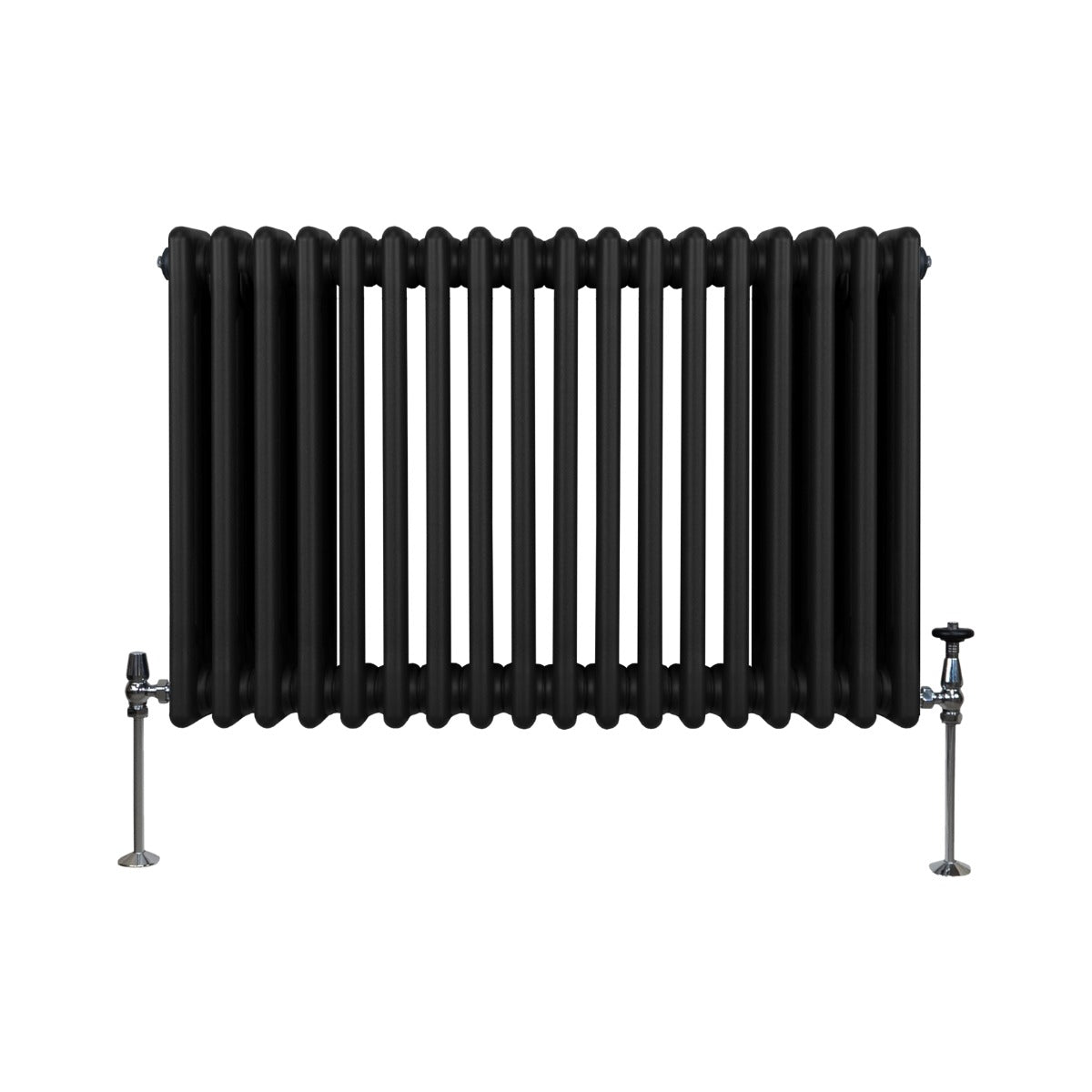 Traditionele 3 Kolom Radiator - 600 x 832mm - Zwart