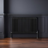 Traditionele 3 Kolom Radiator - 600 x 832mm - Zwart