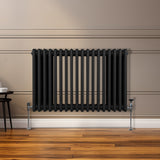 Traditionele 3 Kolom Radiator - 600 x 832mm - Zwart