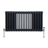 Traditionele 3 Kolom Radiator - 600 x 1012mm - Antraciet Grijs