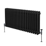 Traditionele 3 Kolom Radiator - 600 x 1012mm - Zwart