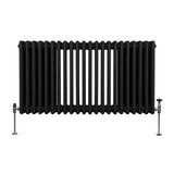 Traditionele 3 Kolom Radiator - 600 x 1012mm - Zwart