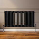 Traditionele 3 Kolom Radiator - 600 x 1012mm - Zwart