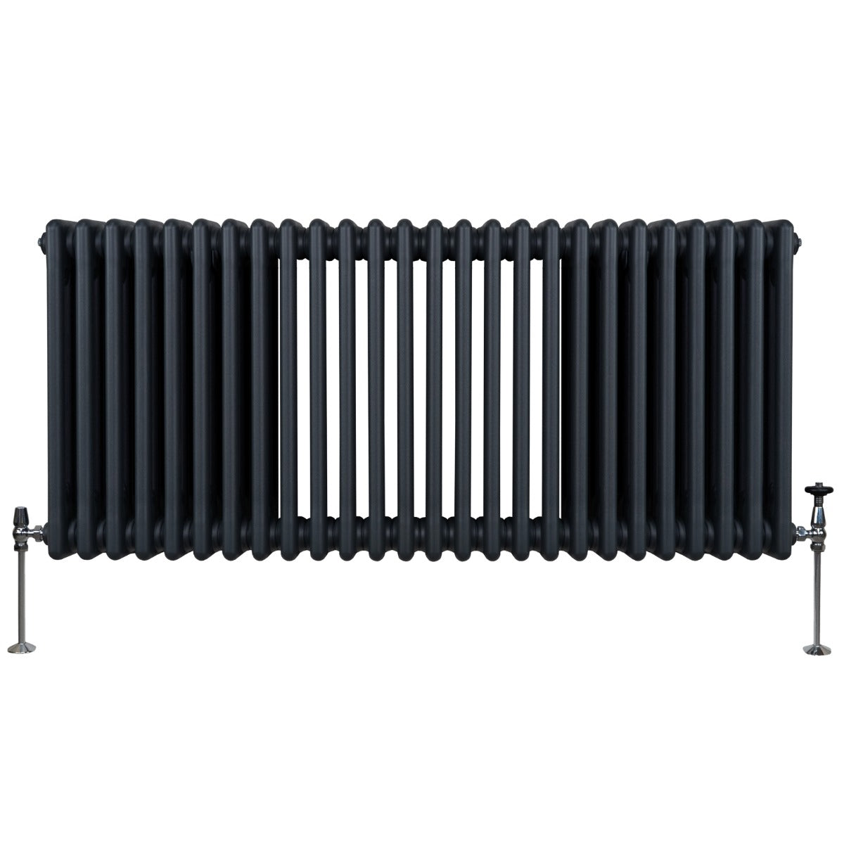 Traditionele 3 Kolom Radiator - 600 x 1192mm - Antraciet Grijs