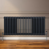 Traditionele 3 Kolom Radiator - 600 x 1192mm - Antraciet Grijs