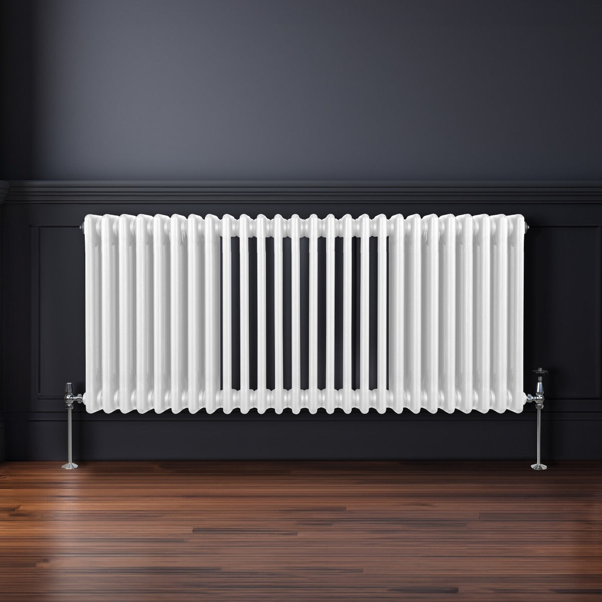 Traditionele 3 Kolom Radiator - 600 x 1192mm - Wit