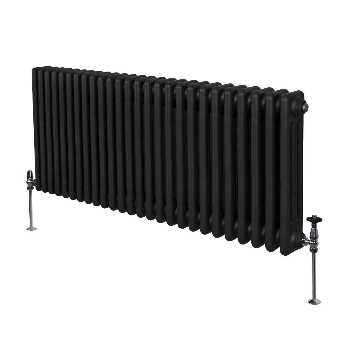 Traditionele 3 Kolom Radiator - 600 x 1192mm - Zwart