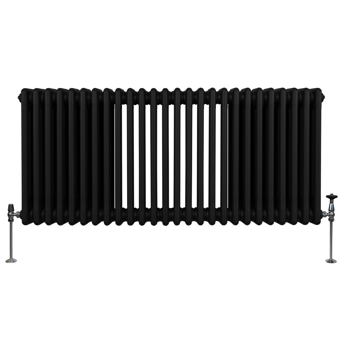 Traditionele 3 Kolom Radiator - 600 x 1192mm - Zwart