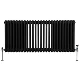 Traditionele 3 Kolom Radiator - 600 x 1192mm - Zwart