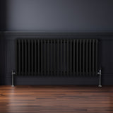 Traditionele 3 Kolom Radiator - 600 x 1192mm - Zwart