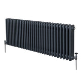 Traditionele 3 Kolom Radiator - 600 x 1462mm - Antraciet Grijs