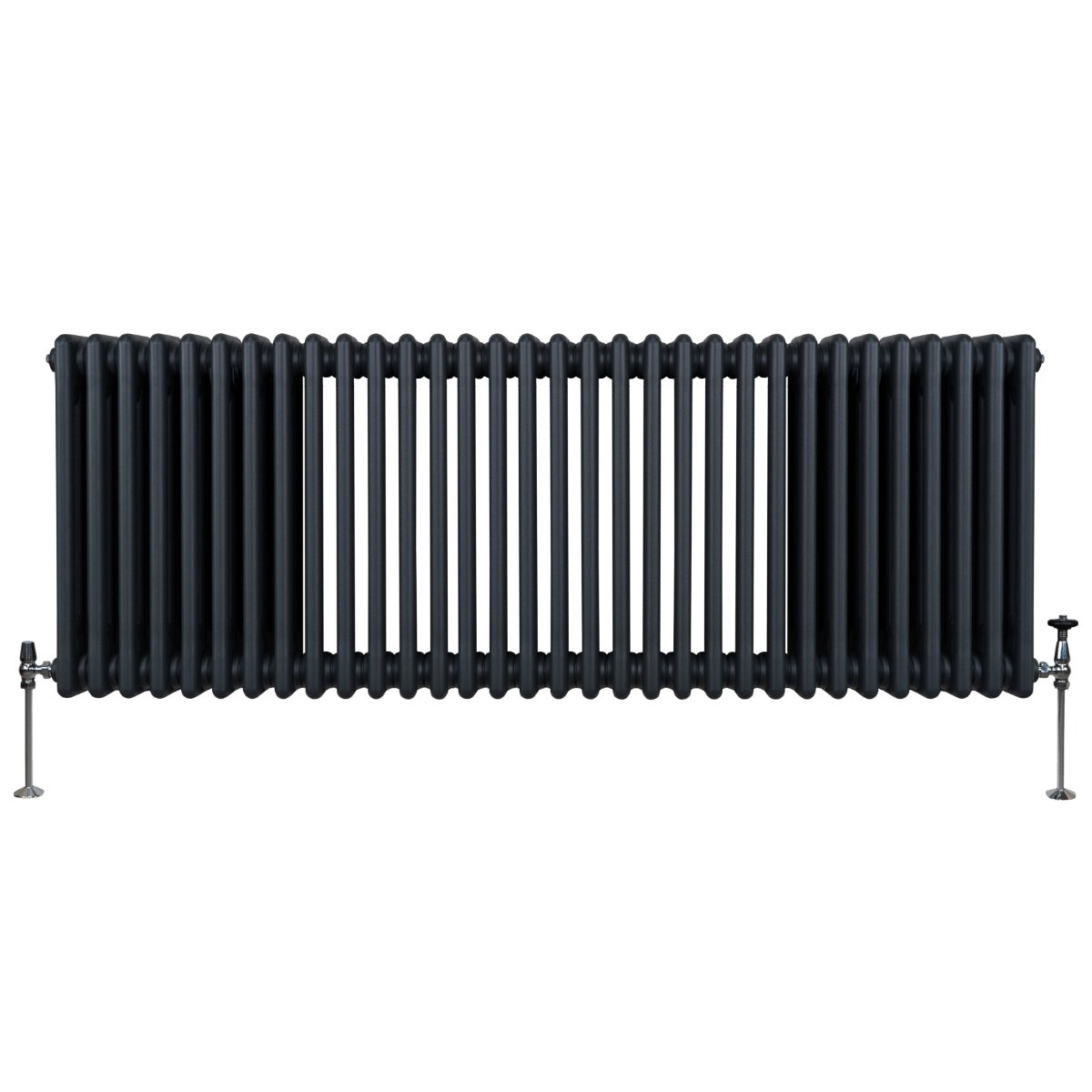 Traditionele 3 Kolom Radiator - 600 x 1462mm - Antraciet Grijs