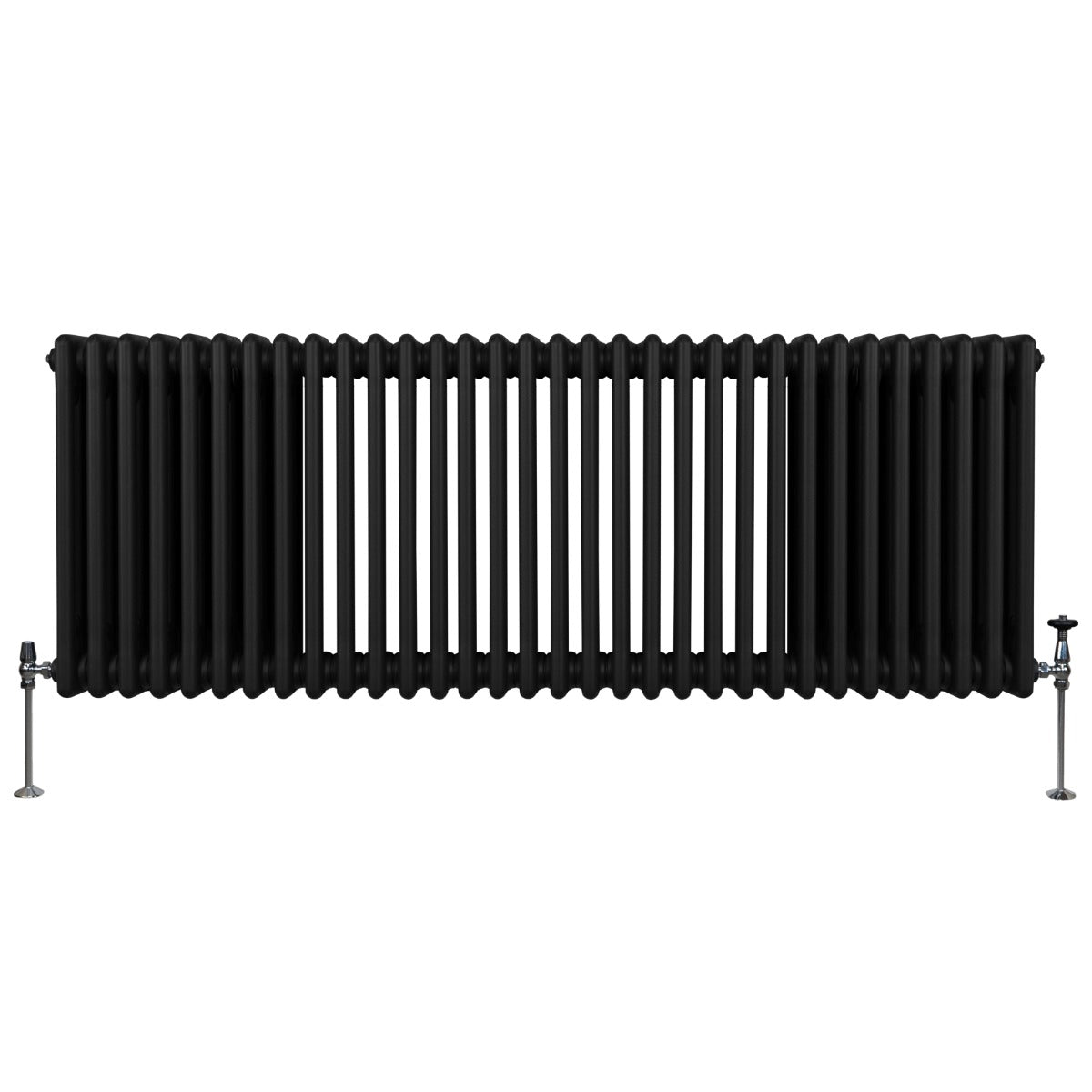 Traditionele 3 Kolom Radiator - 600 x 1462mm - Zwart