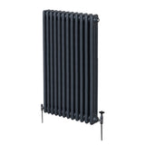 Traditionele 3 Kolom Verticaal Radiator - 1500 x 562mm - Grijs