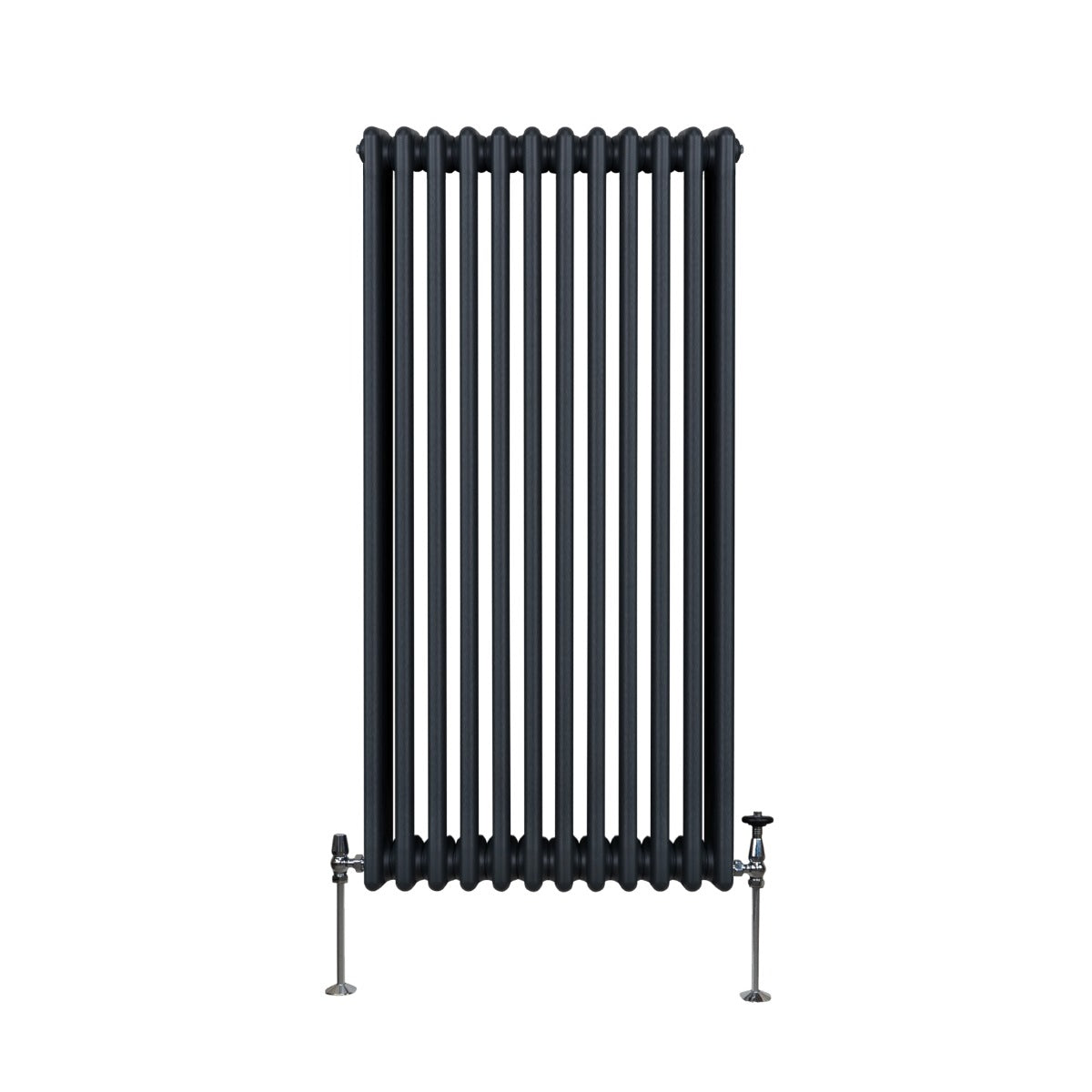 Traditionele 3 Kolom Verticaal Radiator - 1500 x 562mm - Grijs