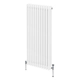 Traditionele 3 Kolom Verticaal Radiator - 1500 x 562mm - Wit