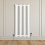 Traditionele 3 Kolom Verticaal Radiator - 1500 x 562mm - Wit