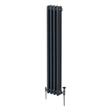 Traditionele 3 Kolom Verticaal Radiator - 1800 x 202mm - Grijs