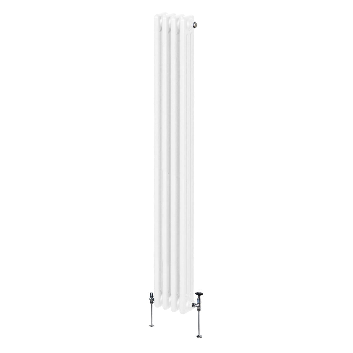 Traditionele 3 Kolom Verticaal Radiator - 1800 x 202mm - Wit