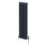 Traditionele 3 Kolom Verticaal Radiator - 1800 x 292mm - Grijs