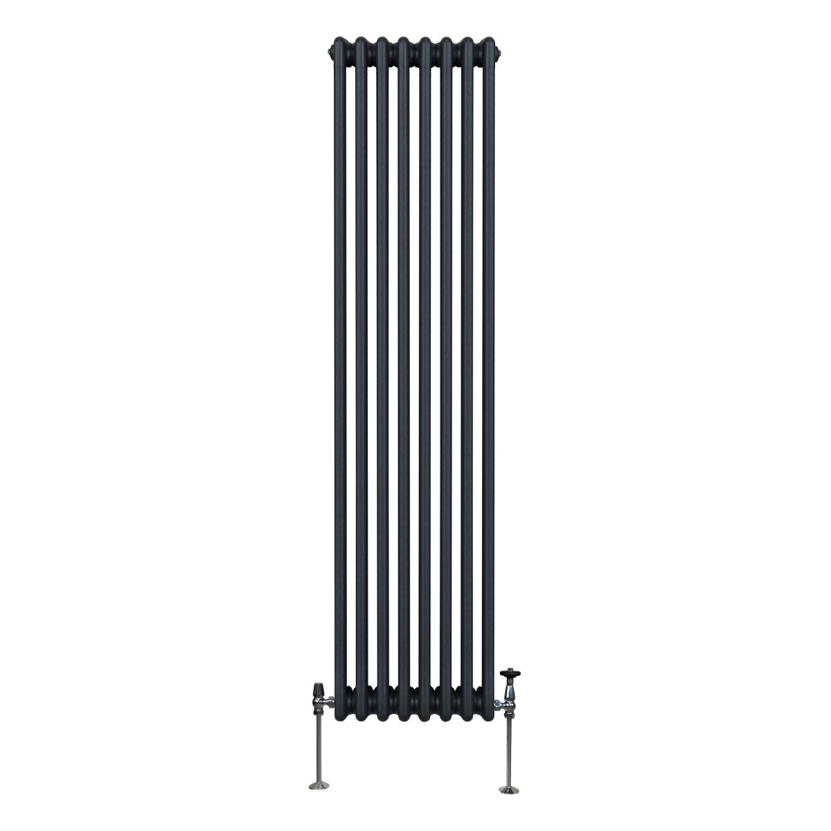 Traditionele 3 Kolom Verticaal Radiator - 1800 x 382mm - Grijs