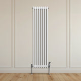 Traditionele 3 Kolom Verticaal Radiator - 1800 x 382mm - Wit