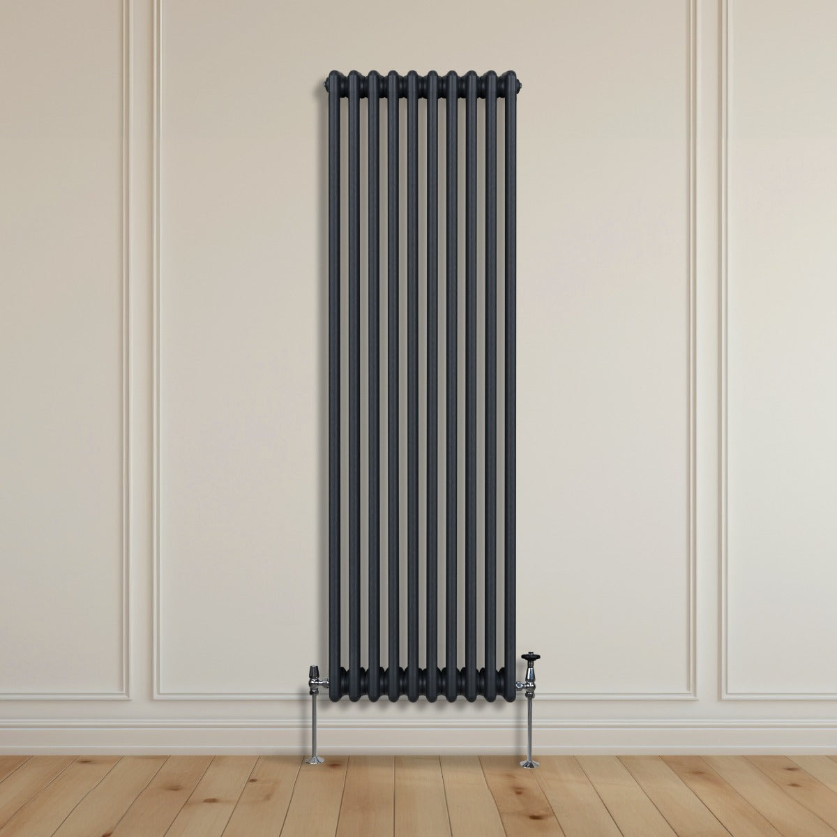 Traditionele 3-kolomsradiator - 1800 x 472 mm - Antracietgrijs