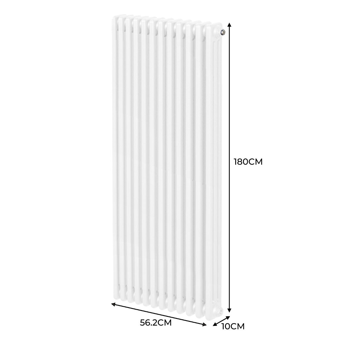 Traditionele 3-kolomsradiator - 1800 x 562 mm - Wit