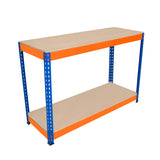 Werkbank met 2 Planken S-Rax - 120cm x 45cm x 90cm