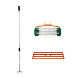 2-in-1 Verticuteer- en Gazonvlakker Set van 100 cm - Oranje