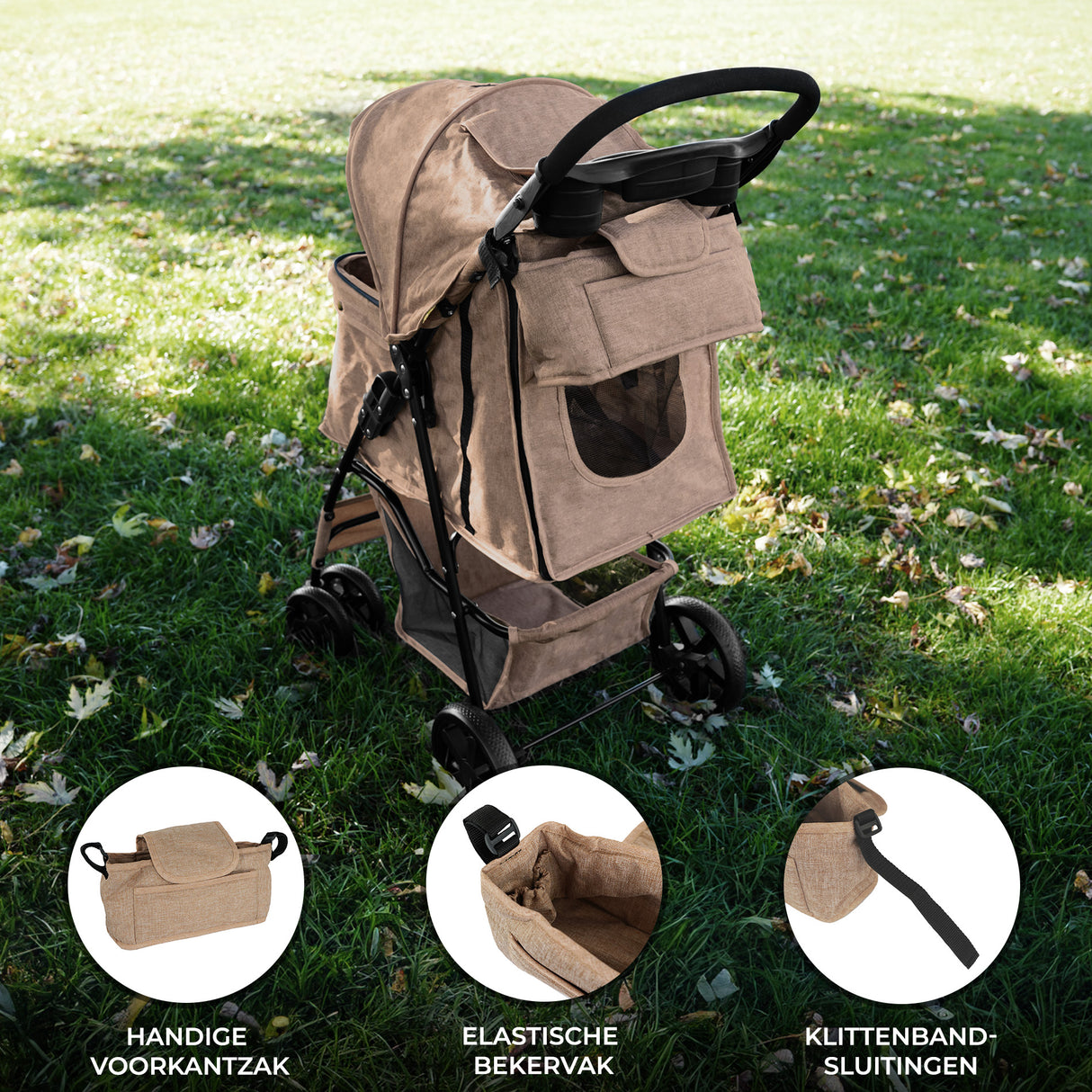 Stroller Organiser Bag - Beige