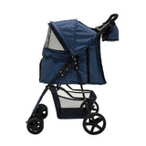 Huisdierenwagen met regenhoes en organizer tas - Marineblauw