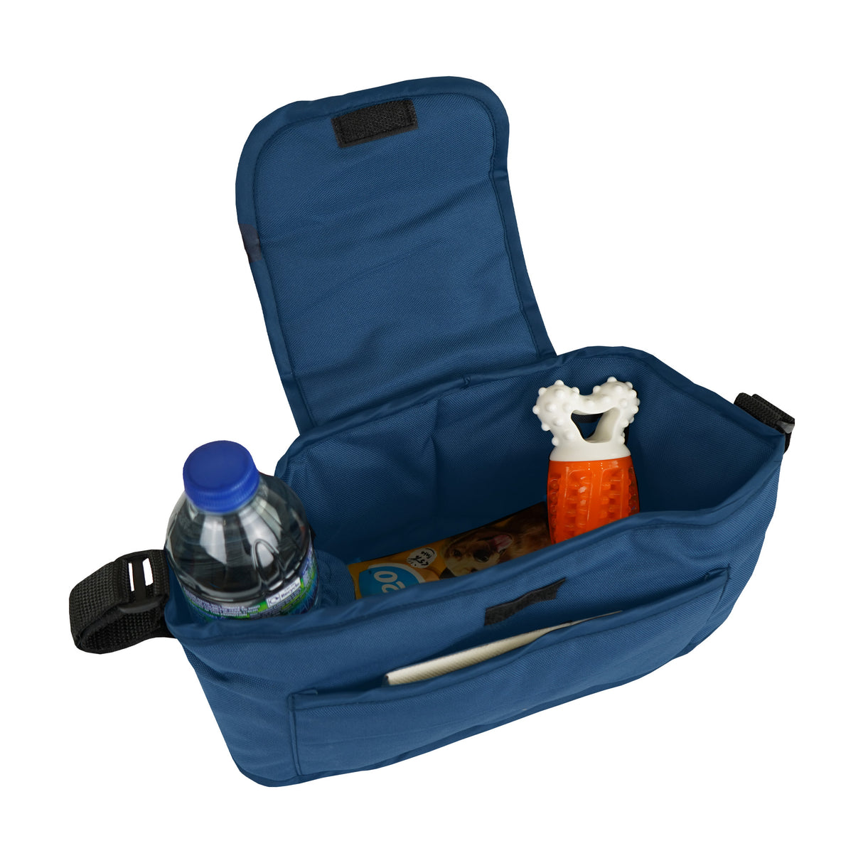 Huisdierenwagen met regenhoes en organizer tas - Marineblauw