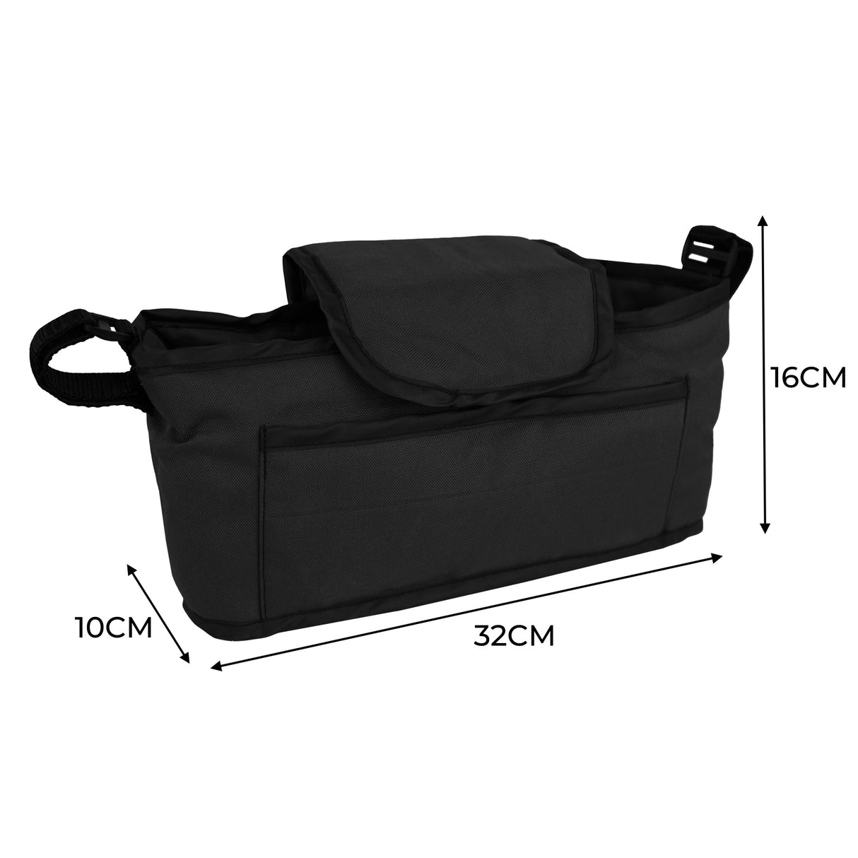 Stroller Organiser Bag - Zwart