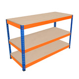 Werkbank met 3 Planken S-Rax - 150 cm x 60 cm x 90 cm